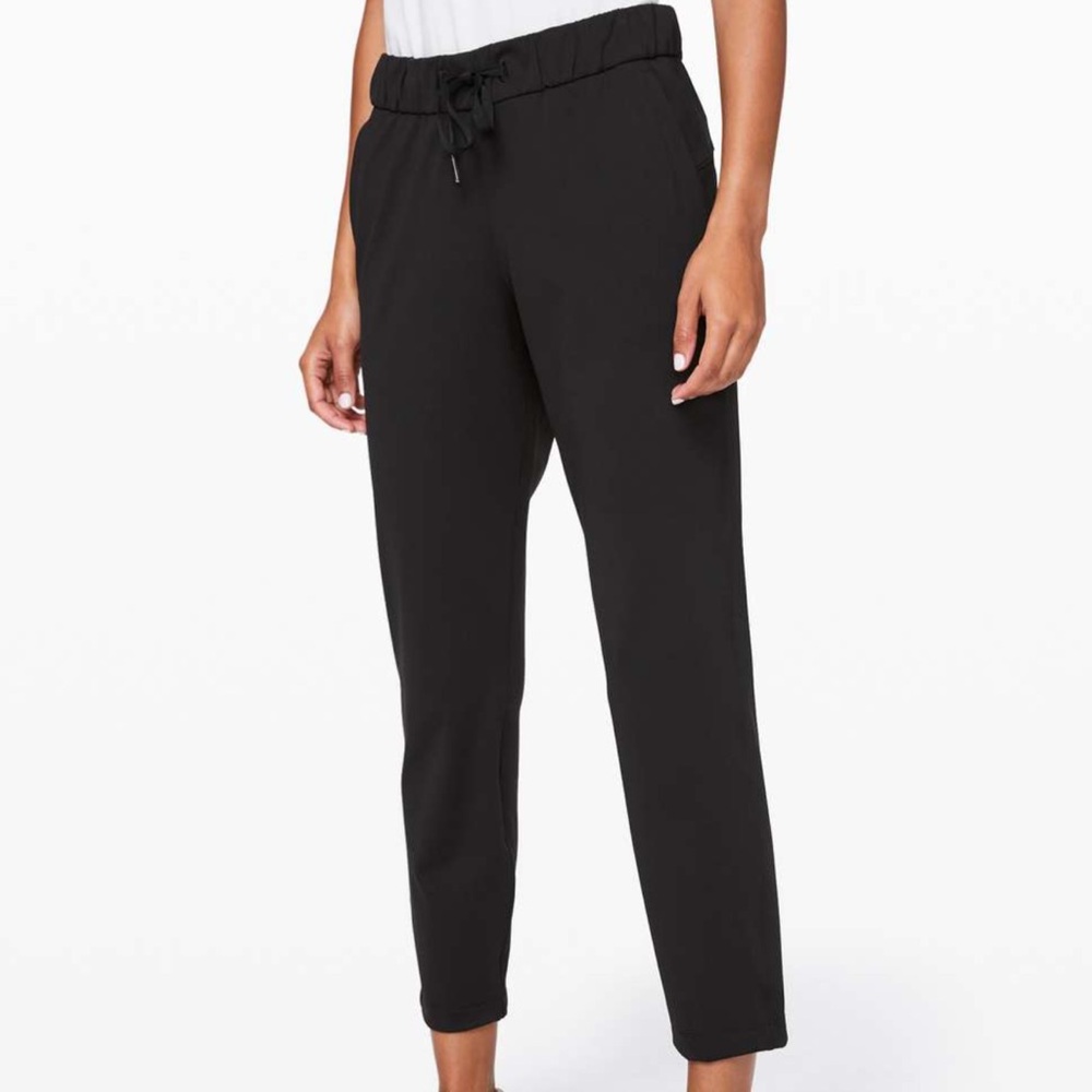 lululemon athletica Black Drawstring Track Joggers